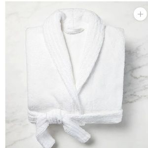 White Sferra Amira Robe Italian toweling bathrobe S never used